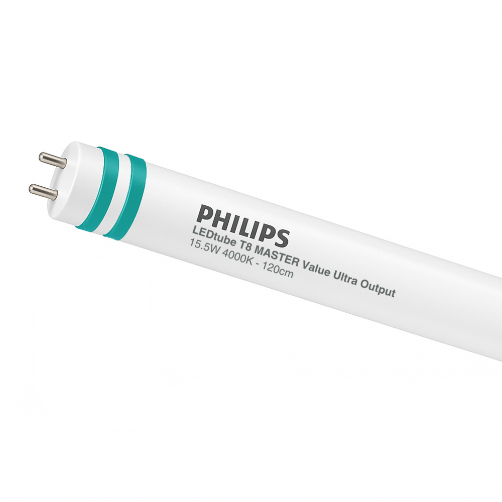 Philips LED Buis T8 -  15.5W 2500lm  (AC Mains 230v) Ultra Output - 840 Koel Wit | 120cm - Vervangt 36W Philips LED Buis T8 -  15.5W 2500lm  (AC Mains 230v) Ultra Output - 840 Koel Wit | 120cm - Vervangt 36W