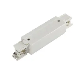 Spectrum 3-Fase Spanningsrail toebehoren | Middenvoeding Koppelstuk - Verbindingsstuk gevoegd - i- connector -Wit Spectrum 3-Fase Spanningsrail toebehoren | Middenvoeding Koppelstuk - Verbindingsstuk gevoegd - i- connector -Wit
