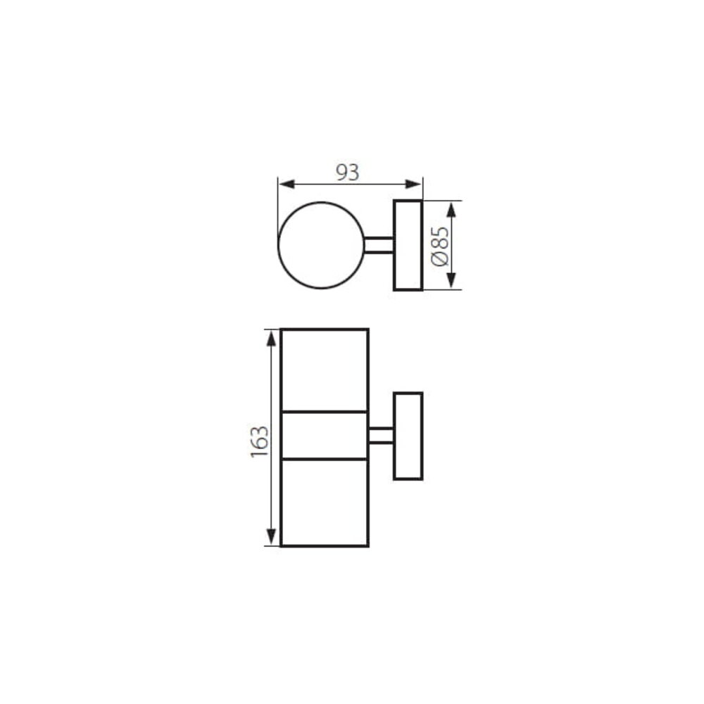 Kanlux OP=OP LED Wandlamp Buiten - 2xGU10 - IP44 - RVS Kanlux OP=OP LED Wandlamp Buiten - 2xGU10 - IP44 - RVS