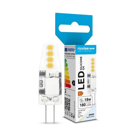Modee LED G4 - 1,8W 180lm - 6000K daglicht wit - 12V AC/DC Modee LED G4 - 1,8W 180lm - 6000K daglicht wit - 12V AC/DC