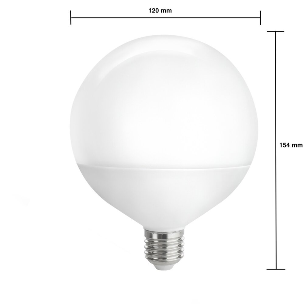 Aigostar LED lamp E27 - G95 - 15W vervangt 83W - 3000K warm wit licht
