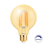 Braytron LED Filament lamp - E27 G95 - 6W Dimbaar - 2200K warm wit licht
