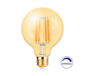 Braytron LED Filament lamp - E27 G95 - 6W Dimbaar - 2200K warm wit licht