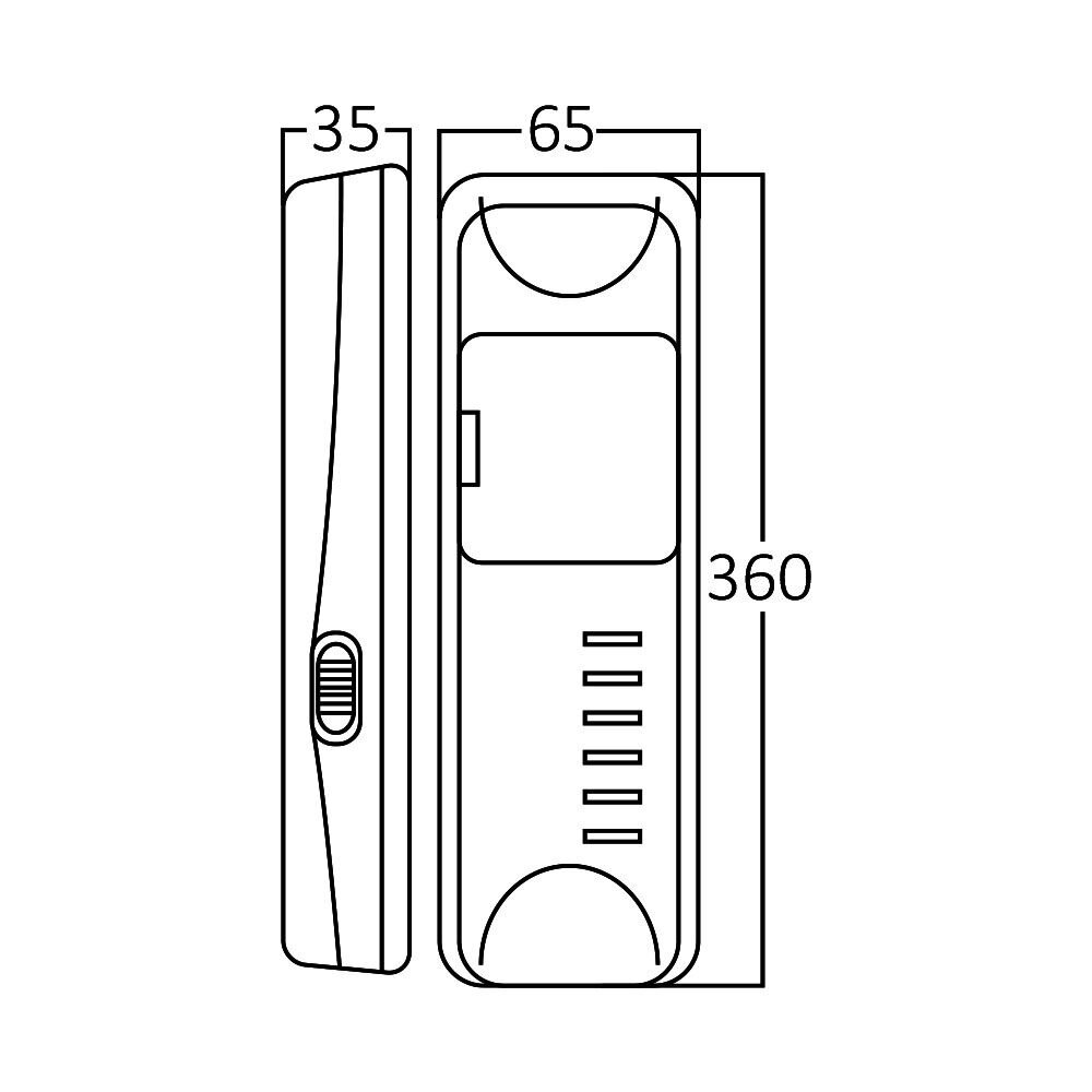 Braytron OP=OP Oplaadbare LED Handlamp 60 LEDs - 6500K