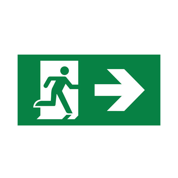 Noodverlichting Sticker | Exit Pijl Links & Rechts - Ledlichtdiscounter.nl