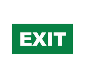 Braytron LED Noodverlichting Pictogram - Exit Sticker Braytron LED Noodverlichting Pictogram - Exit Sticker