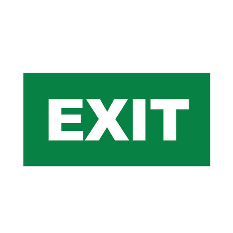 Braytron LED Noodverlichting Pictogram - Exit Sticker Braytron LED Noodverlichting Pictogram - Exit Sticker