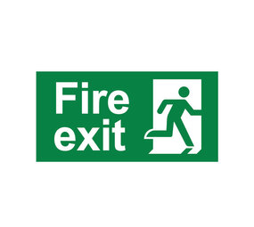 Braytron LED Noodverlichting Sticker - Fire Exit Braytron LED Noodverlichting Sticker - Fire Exit