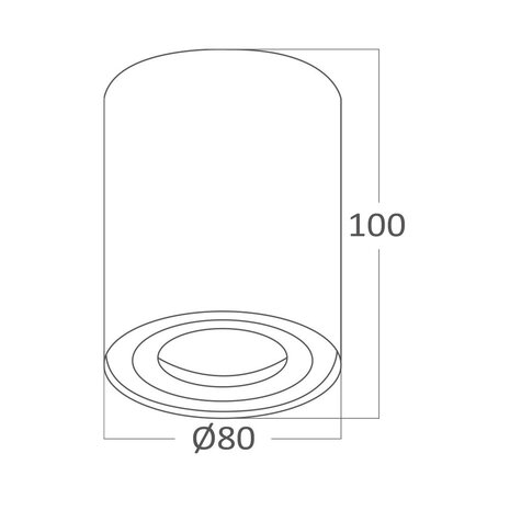 Braytron Inbouwspot Armatuur Rond Wit - Kantelbaar - Voor GU10 Spots