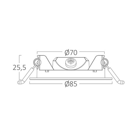 Braytron Ronde LED Inbouwspot 3W - 3 Kleurtemperaturen in 1 - Wit