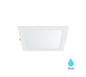 Braytron LED inbouwspot vierkant – 12W 1120lm – 3000K 830 – Zaagmaat 150x150mm Braytron LED inbouwspot vierkant – 12W 1120lm – 3000K 830 – Zaagmaat 150x150mm