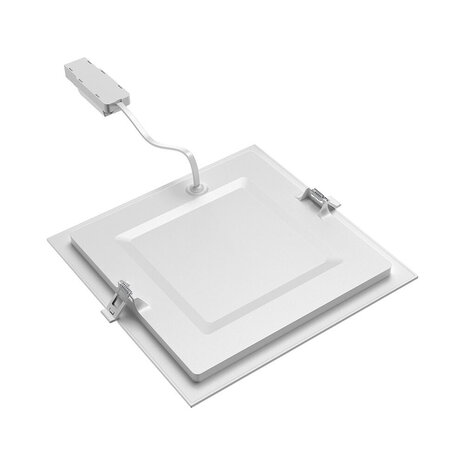Braytron LED inbouwspot vierkant – 18W – warm wit 3000K – inbouwmaat 200x200mm Braytron LED inbouwspot vierkant – 18W – warm wit 3000K – inbouwmaat 200x200mm