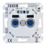 Tradim OP=OP LED Dimmer DUO - 2×5-75W - Fase-afsnijding - Universeel