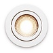 LCB LED Inbouwspot IP54 - Wit Kantelbaar - 5W 450LM -  2200K Warm Wit - CRI90> | Zaagmaat 75mm - Inbouwdiepte 23mm - TRIAC Dimbaar