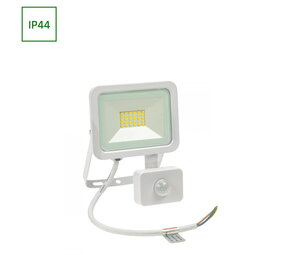 Spectrum OP=OP LED schijnwerper met sensor Wit - 20W IP44 - 4000K - Helder wit licht Spectrum OP=OP LED schijnwerper met sensor Wit - 20W IP44 - 4000K - Helder wit licht