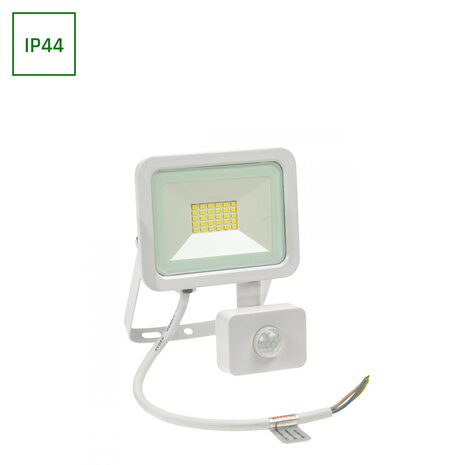 Spectrum OP=OP LED schijnwerper met sensor Wit - 20W IP44 - 4000K - Helder wit licht Spectrum OP=OP LED schijnwerper met sensor Wit - 20W IP44 - 4000K - Helder wit licht