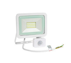 Spectrum OP=OP LED schijnwerper met sensor Wit - 30W IP44 - 6000K - Daglicht wit Spectrum OP=OP LED schijnwerper met sensor Wit - 30W IP44 - 6000K - Daglicht wit