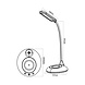 Braytron LED Bureaulamp + Oplader - Zwart - 5W - 500lm - CCT 2700/4000K/6500K - Dimbaar - Flexibele Arm | Draadloze IOS/Android oplader Braytron LED Bureaulamp + Oplader - Zwart - 5W - 500lm - CCT 2700/4000K/6500K - Dimbaar - Flexibele Arm | Draadloze IOS/Android oplader