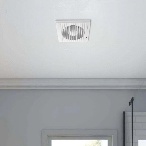 Braytron Badkamerventilator afzuigventilator - Zaagmaat 100mm - Buitenmaat 157mm - 12W - 34 dB Braytron Badkamerventilator afzuigventilator - Zaagmaat 100mm - Buitenmaat 157mm - 12W - 34 dB