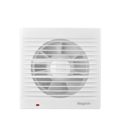 Braytron Badkamerventilator afzuigventilator - Zaagmaat 100mm - Buitenmaat 157mm - 12W - 34 dB Braytron Badkamerventilator afzuigventilator - Zaagmaat 100mm - Buitenmaat 157mm - 12W - 34 dB