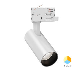 Braytron LED Railspot - Wit - 15W 1560lm - 3CCT 3000K/4000K/6000K | 3-Fase universeel Braytron LED Railspot - Wit - 15W 1560lm - 3CCT 3000K/4000K/6000K | 3-Fase universeel