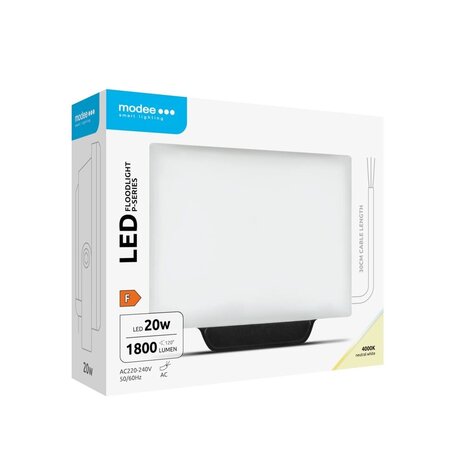 Modee LED Schijnwerper V3 - 20W 1800lm - 4000K 840 - IP65 Modee LED Schijnwerper V3 - 20W 1800lm - 4000K 840 - IP65