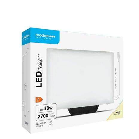 Modee LED Schijnwerper V3 - 30W 2700lm - 4000K 840 - IP65 Modee LED Schijnwerper V3 - 30W 2700lm - 4000K 840 - IP65