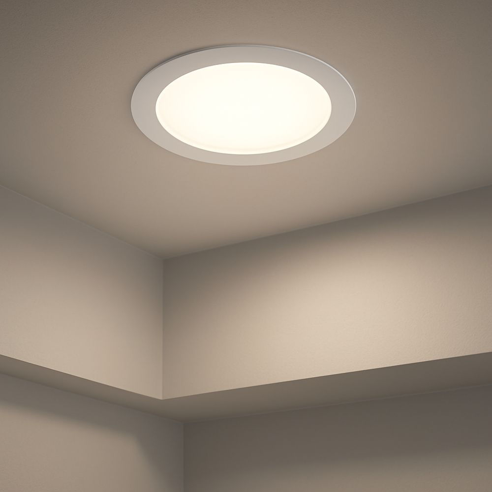 LCB LED Inbouwspot - 6W 600lm DIM - 3000K 830 - Zaagmaat 105mm - Buitenmaat 110mm LCB LED Inbouwspot - 6W 600lm DIM - 3000K 830 - Zaagmaat 105mm - Buitenmaat 110mm