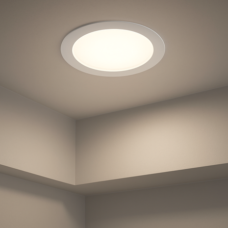 LCB LED Inbouwspot - 6W 600lm DIM - 3000K 830 - Zaagmaat 105mm - Buitenmaat 110mm LCB LED Inbouwspot - 6W 600lm DIM - 3000K 830 - Zaagmaat 105mm - Buitenmaat 110mm