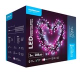Modee OP=OP OOS Weihnachtslichterkette Pink & Kaltweiß - 3 Meter - 288 LEDs