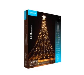 Modee Kerverlichting Cluster Warm Wit - 3 Meter - 300 LED's - IP44 Modee Kerverlichting Cluster Warm Wit - 3 Meter - 300 LED's - IP44