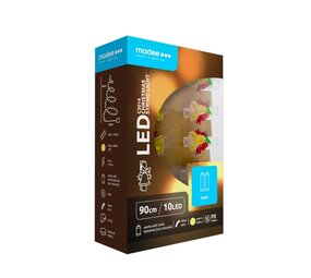 Modee Kerstbel lichtsnoer met LED Knijpertjes - 1.2 Meter - 10 LED's - Warm Wit Modee Kerstbel lichtsnoer met LED Knijpertjes - 1.2 Meter - 10 LED's - Warm Wit