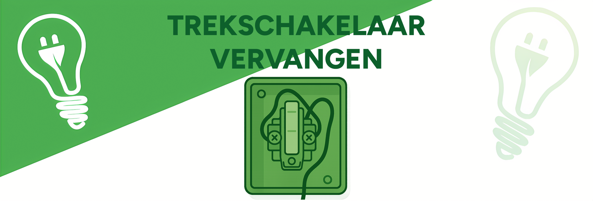 Hoe vervang ik een trekschakelaar?