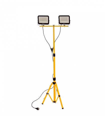 Spectrum LED Schijnwerper met statief - 2x50W 8400lm - 4000K 840 - IK07 - IP65