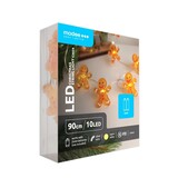Modee Kerst Lichtsnoer met Peperkoekmannetjes - 1.2 Meter - 10 LED's - Op Batterij