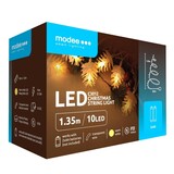 Modee OP=OP Kerst Lichtsnoer met Dennenappels - 1.65 Meter - 10 LED's - Op Batterij