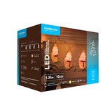 Modee OP=OP Kerst Lichtsnoer met Sneeuwpoppen - 1.35 Meter - 10 LED's - Op Batterij