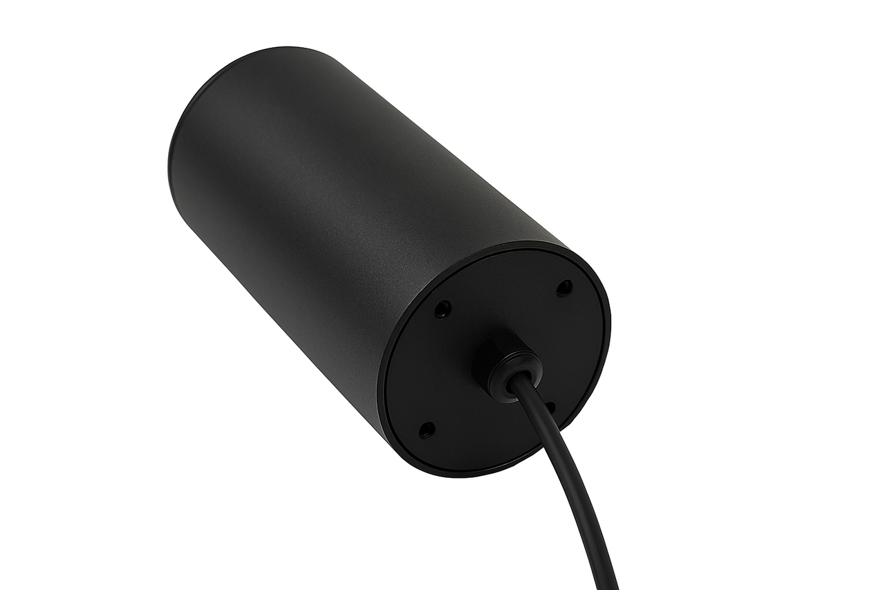 LCB LED 1-Fase Spanningsrail - Hanglamp - GU10 - 60x130mm - 150cm aansluitsnoer - Zwart - Aluminium