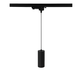 1-Fase Spanningsrail - Hanglamp - GU10 - 60x130mm - 150cm aansluitsnoer - Zwart - Aluminium 1-Fase Spanningsrail - Hanglamp - GU10 - 60x130mm - 150cm aansluitsnoer - Zwart - Aluminium