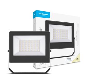 Modee LED Schijnwerper - 30W 3000lm - 4000K-6000K - IP65 - incl. 30cm aansluitsnoer Modee LED Schijnwerper - 30W 3000lm - 4000K-6000K - IP65 - incl. 30cm aansluitsnoer