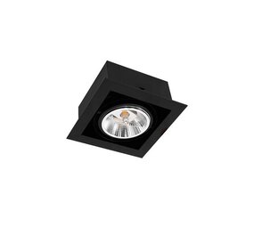 LCB LED LED AR111 inbouwspot zwart vierkant - Enkelvoudig voor 1 LED AR111 spots LCB LED LED AR111 inbouwspot zwart vierkant - Enkelvoudig voor 1 LED AR111 spots