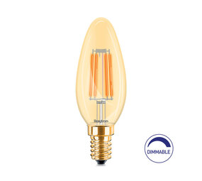 Braytron OP=OP LED Filament Lamp - E14 C35 - 4W 360lm - 2200K Extra warm wit | Dimbaar Braytron OP=OP LED Filament Lamp - E14 C35 - 4W 360lm - 2200K Extra warm wit | Dimbaar