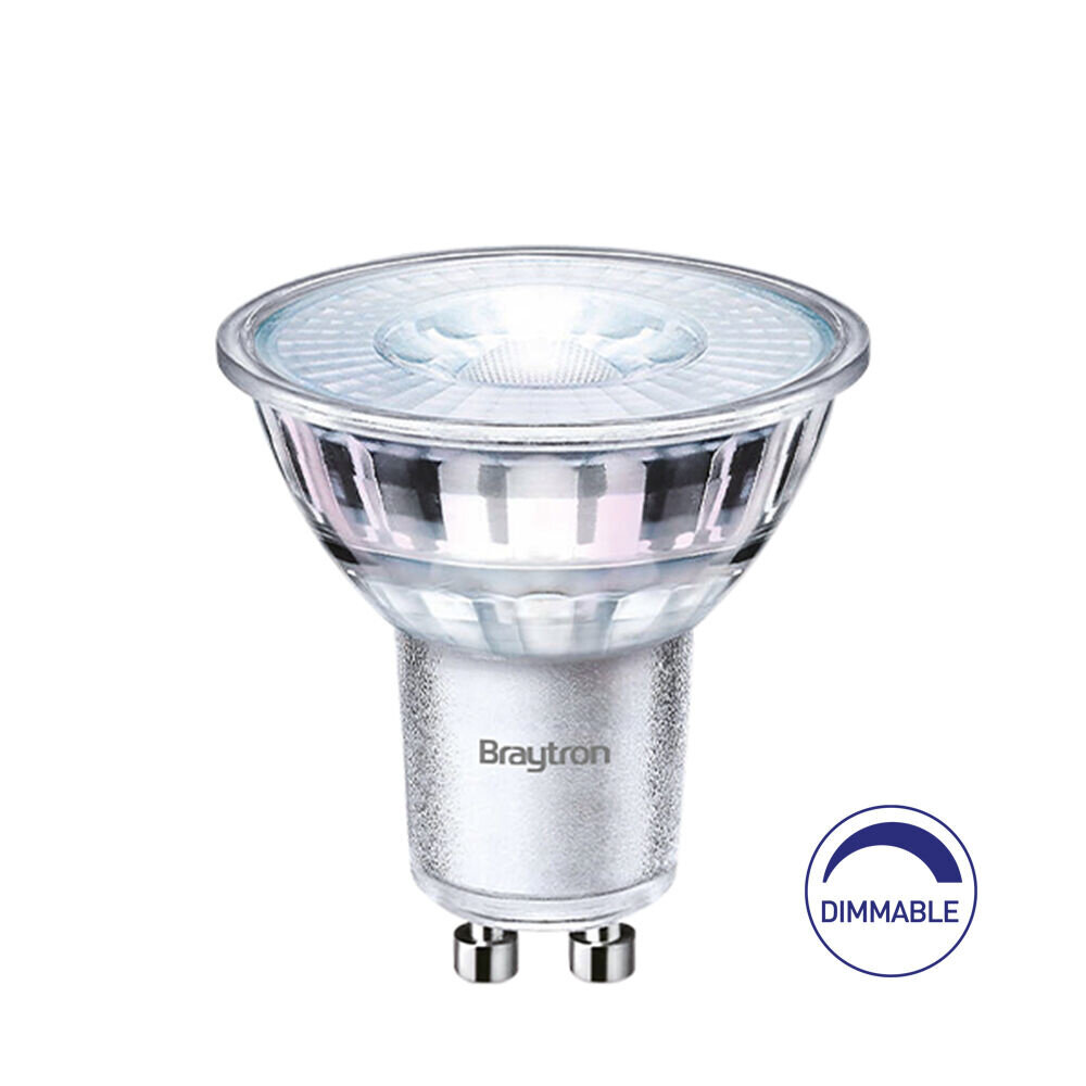 Braytron LED Spot - GU10 - 5.5W 400lm - 3000K Warm wit | Dimbaar