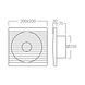 Braytron Badkamerventilator afzuigventilator - Zaagmaat 150mm - Buitenmaat 200mm - 18W - 37dB Braytron Badkamerventilator afzuigventilator - Zaagmaat 150mm - Buitenmaat 200mm - 18W - 37dB