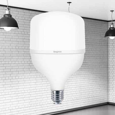 Braytron LED Lamp - E27 T80 - 18W 2100lm - 6500K Daglicht Wit | Vervangt 120W Braytron LED Lamp - E27 T80 - 18W 2100lm - 6500K Daglicht Wit | Vervangt 120W
