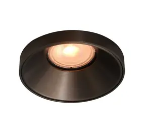 Artdelight Inbouwspot armatuur IP20 - Malmo Rond  95MM - Gun Metal Licht brons- 1-Lichts | GU10 Fitting - Kantelbaar 30° - Zaagmaat 75MM Artdelight Inbouwspot armatuur IP20 - Malmo Rond  95MM - Gun Metal Licht brons- 1-Lichts | GU10 Fitting - Kantelbaar 30° - Zaagmaat 75MM