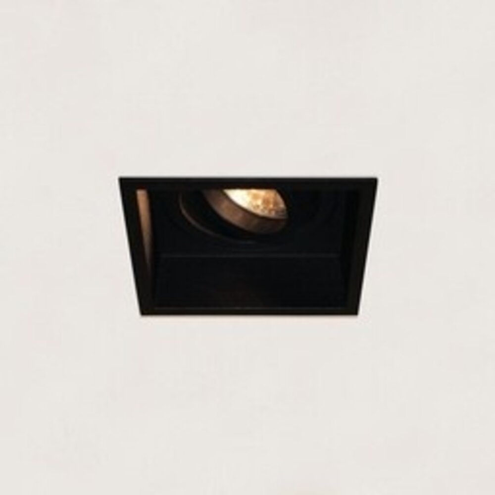 Artdelight designverlichting Inbouwspot armatuur IP20 - Vierkant REX 92MM - Zwart - 1-Lichts | GU10 Fitting - Kantelbaar 30° - Zaagmaat 86MM Artdelight designverlichting Inbouwspot armatuur IP20 - Vierkant REX 92MM - Zwart - 1-Lichts | GU10 Fitting - Kantelbaar 30° - Zaagmaat 86MM