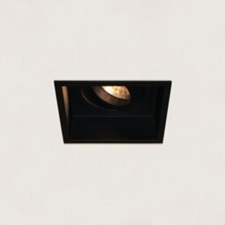Artdelight designverlichting Inbouwspot armatuur IP20 - Vierkant REX 92MM - Zwart - 1-Lichts | GU10 Fitting - Kantelbaar 30° - Zaagmaat 86MM Artdelight designverlichting Inbouwspot armatuur IP20 - Vierkant REX 92MM - Zwart - 1-Lichts | GU10 Fitting - Kantelbaar 30° - Zaagmaat 86MM