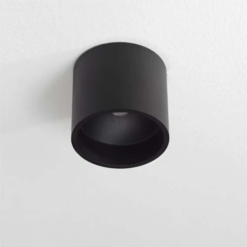 Artdelight designverlichting LED Plafondspot armatuur IP54 - Ormond Rond 110MM - Zwart - 1-Lichts 7W 805Lm | 2700K - Geschikt voor Binnen en Buiten