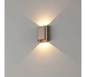 Artdelight designverlichting Dimbare LED Wandlamp IP54 - Diaz S Brons - 2700K Warm wit | 2-Lichts UP Down - Geschikt Voor Binnen & Buiten Artdelight designverlichting Dimbare LED Wandlamp IP54 - Diaz S Brons - 2700K Warm wit | 2-Lichts UP Down - Geschikt Voor Binnen & Buiten